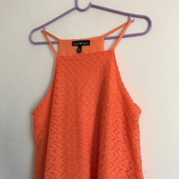 NWOT Derek Heart Orange Summer Dress - Picture 3 of 8